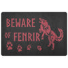Beware of Fenrir DoormatDoormatFenrir Wolf