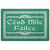 Céad Míle Fáilte Gaelic Celtic Knot DoormatDoormatKelly Green