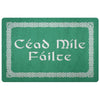 Céad Míle Fáilte Irish Gaelic Celtic Knot DoormatDoormatKelly Green