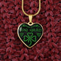 Choose Love Celtic Irish Gaelic Heart NecklaceJewelryLuxury Necklace (Gold)No