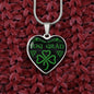 Choose Love Celtic Irish Gaelic Heart NecklaceJewelryLuxury Necklace (Silver)No