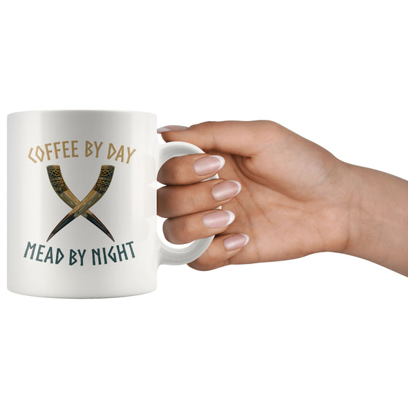 Coffee By Day Mead By Night Viking MugDrinkware