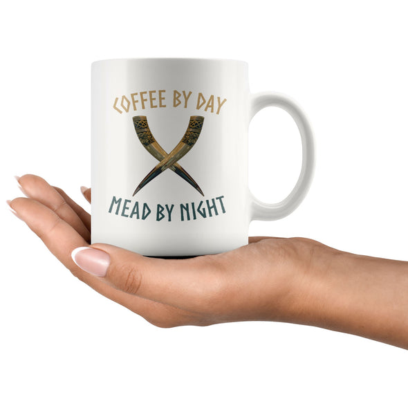 Coffee By Day Mead By Night Viking MugDrinkware