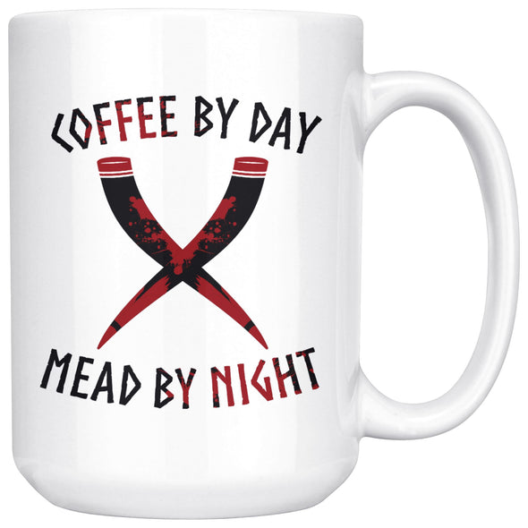 Coffee Mead Viking Horn Ceramic MugDrinkware15oz Mug