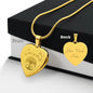 Engraved heart necklace testJewelry18k Yellow Gold FinishYes