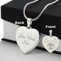 Engraved heart necklace testJewelryPolished Stainless SteelYes