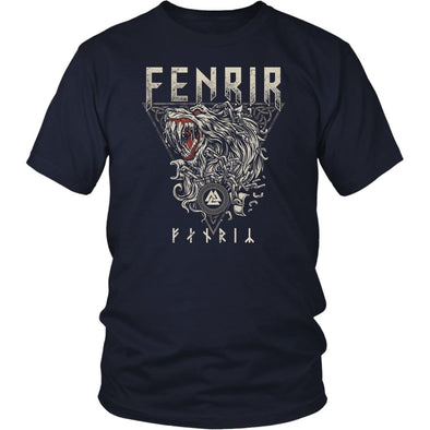 Fenrir Norse Runes T-ShirtT-shirtDistrict Unisex ShirtNavyS