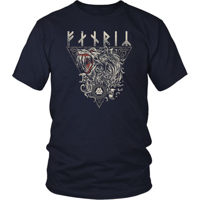 Fenrir Runes T-ShirtT-shirtDistrict Unisex ShirtNavyS