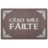 Gaelic Cead Mile Failte Celtic DoormatDoormatBrown
