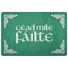 Gaelic Cead Mile Failte DoormatDoormatKelly Green