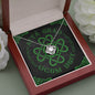 Gaelic I Love You Celtic Knot NecklaceJewelryMahogany Style Luxury Box