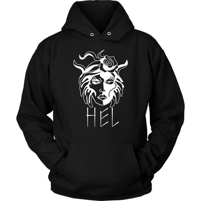 Hel Goddess of the Underworld Norse Mythology HoodieT-shirtUnisex HoodieBlackS