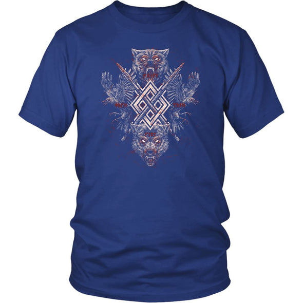 Huginn Muninn Geri Freki Gungnir T-ShirtT-shirtDistrict Unisex ShirtRoyal BlueS