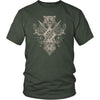 Huginn Muninn Geri Freki T-ShirtT-shirtDistrict Unisex ShirtOliveS