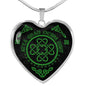 I Love You Gaelic Celtic Knot Irish Heart NecklaceJewelry