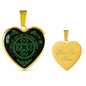 I Love You Gaelic Celtic Knot Irish Heart NecklaceJewelryLuxury Necklace (Gold)Yes