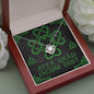 I Love You Gaelic Celtic Knot NecklaceJewelryMahogany Style Luxury Box