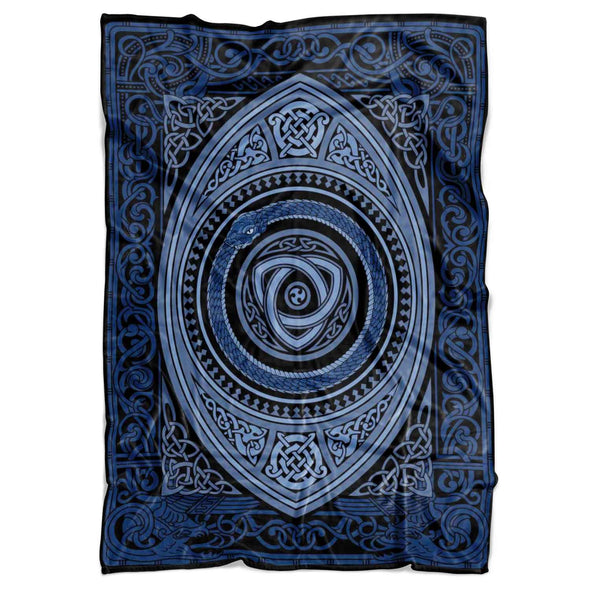 Jormungandr Ouroboros BlanketBlanketsSmall Fleece Blanket (40"x30")