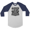 Mjölnir Thors Raven Hammer Raglan ShirtT-shirtCanvas Unisex 3/4 RaglanWhite/NavyS