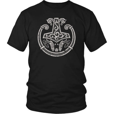 Mjolnir Viking Torc Shirt DistressedT-shirtDistrict Unisex ShirtBlackS
