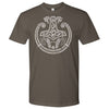 Mjolnir Viking Torc T-Shirt DistressedT-shirtNext Level Mens ShirtWarm GreyS