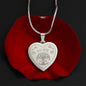 My Love Norse Futhark Runes Engraved Heart NecklaceJewelry
