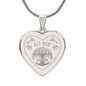 My Love Norse Futhark Runes Engraved Heart NecklaceJewelryPolished Stainless SteelNo