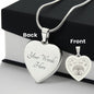 My Love Norse Futhark Runes Engraved Heart NecklaceJewelryPolished Stainless SteelYes