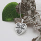 Norse I Love You Elder Futhark Runes Raven Heart NecklaceJewelry