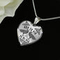 Norse I Love You Elder Futhark Runes Raven Heart NecklaceJewelry