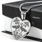 Norse I Love You Elder Futhark Runes Raven Heart NecklaceJewelryLuxury Necklace (Silver)No