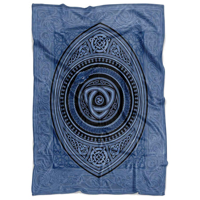 Norse Jormungandr Ouroboros BlanketBlanketsSmall Fleece Blanket (40"x30")