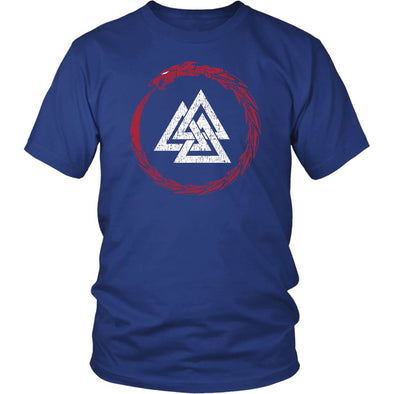 Norse Jormungandr Serpent ShirtT-shirtDistrict Unisex ShirtRoyal BlueS