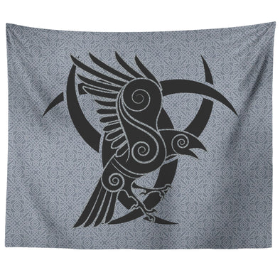 Norse Odins Raven Wall TapestryTapestries60" x 50"