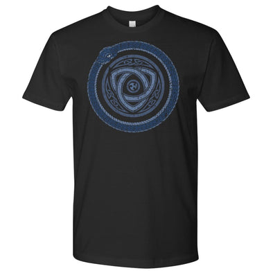 Norse Ouroboros Valknut T-ShirtT-shirtNext Level Mens ShirtBlackS