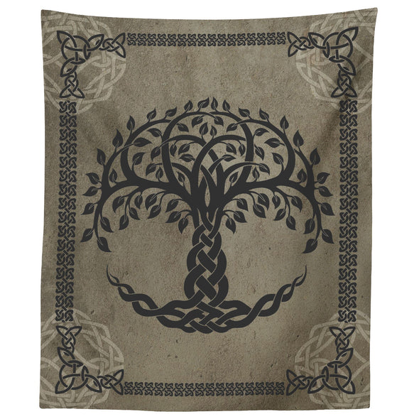 Norse Pagan Celtic Tree of Life Wall TapestryTapestries60" x 50"