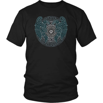 Norse Ravens Knotwork ShirtT-shirtDistrict Unisex ShirtBlackS