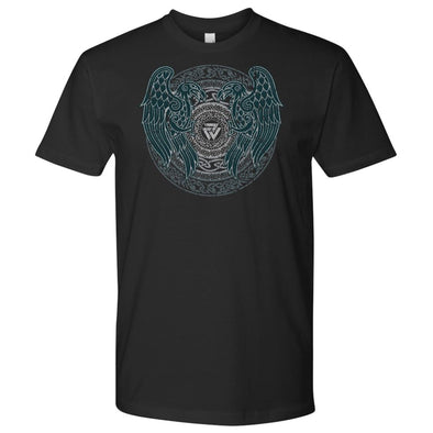 Norse Ravens Knotwork T-ShirtT-shirtNext Level Mens ShirtBlackS
