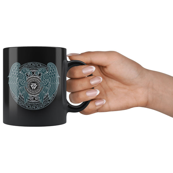 Norse Ravens Valknut Coffee Mug 11ozDrinkware