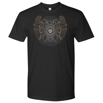 Norse Ravens Valknut T-ShirtT-shirtNext Level Mens ShirtBlackS