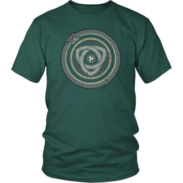 Norse Serpent Ouroboros ShirtT-shirtDistrict Unisex ShirtDark GreenS