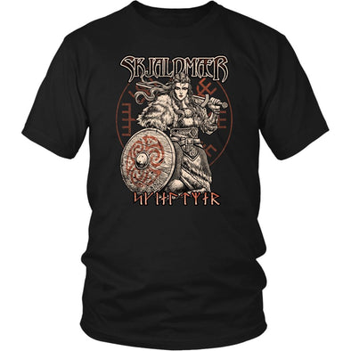 Norse Shieldmaiden Runes ShirtT-shirtDistrict Unisex ShirtBlackS
