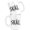 Norse Skál Cheers White Ceramic Coffee Mug 15ozDrinkware