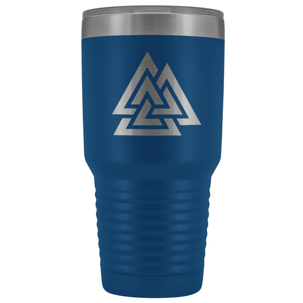 Norse Valknut Etched Tumbler 30ozTumblersBlue