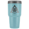 Norse Valknut Triangle Circle Etched Tumbler 30ozTumblersLight Blue