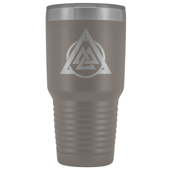 Norse Valknut Triangle Circle Etched Tumbler 30ozTumblersPewter