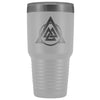 Norse Valknut Triangle Circle Etched Tumbler 30ozTumblersWhite