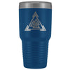 Norse Valknut Triangle Etched Tumbler 30ozTumblersBlue