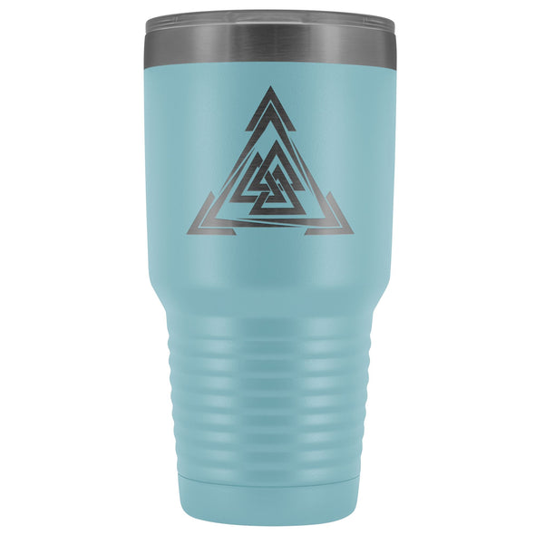 Norse Valknut Triangle Etched Tumbler 30ozTumblersLight Blue