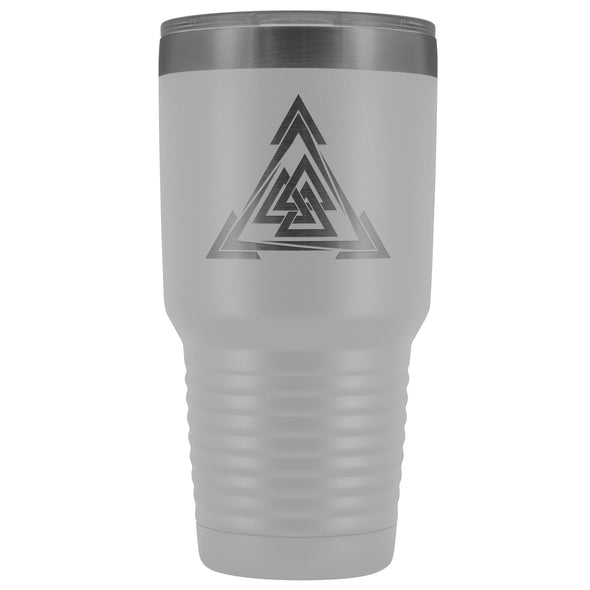 Norse Valknut Triangle Etched Tumbler 30ozTumblersWhite
